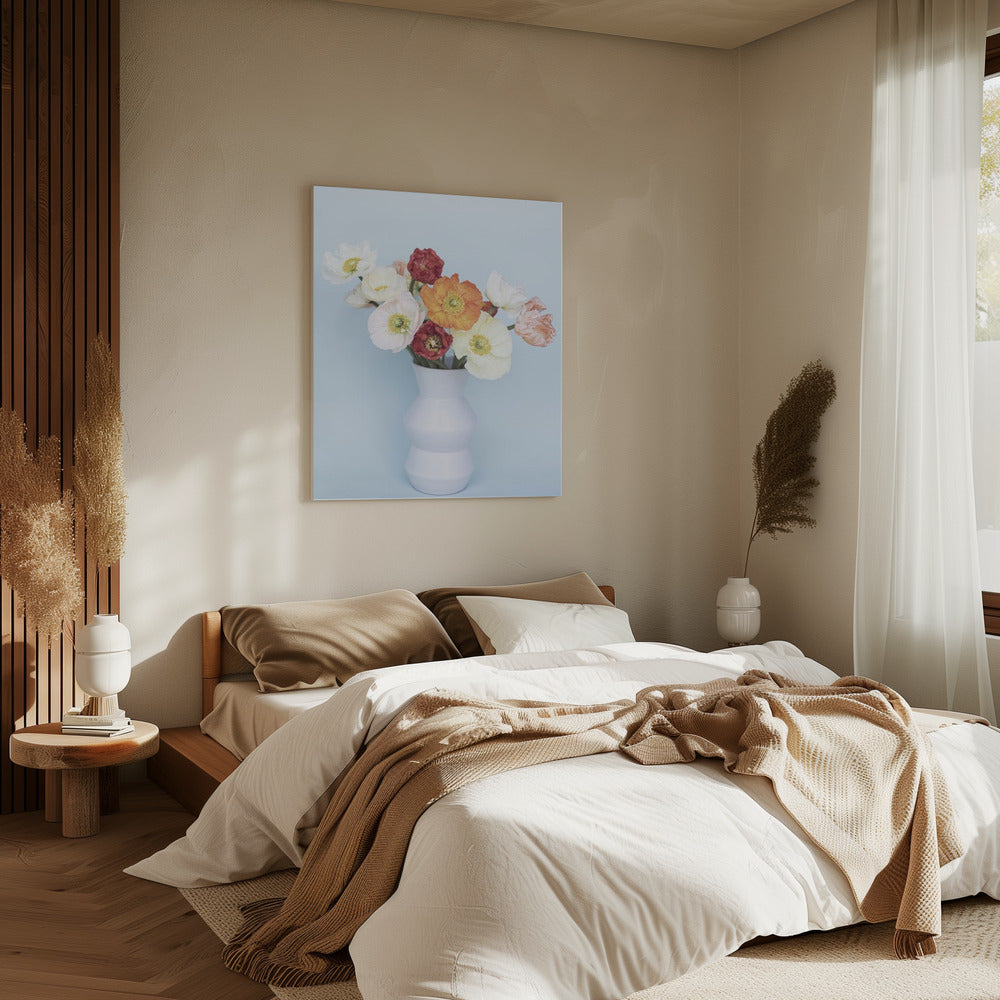 Mohnblumen in einer Vase | Leinwand