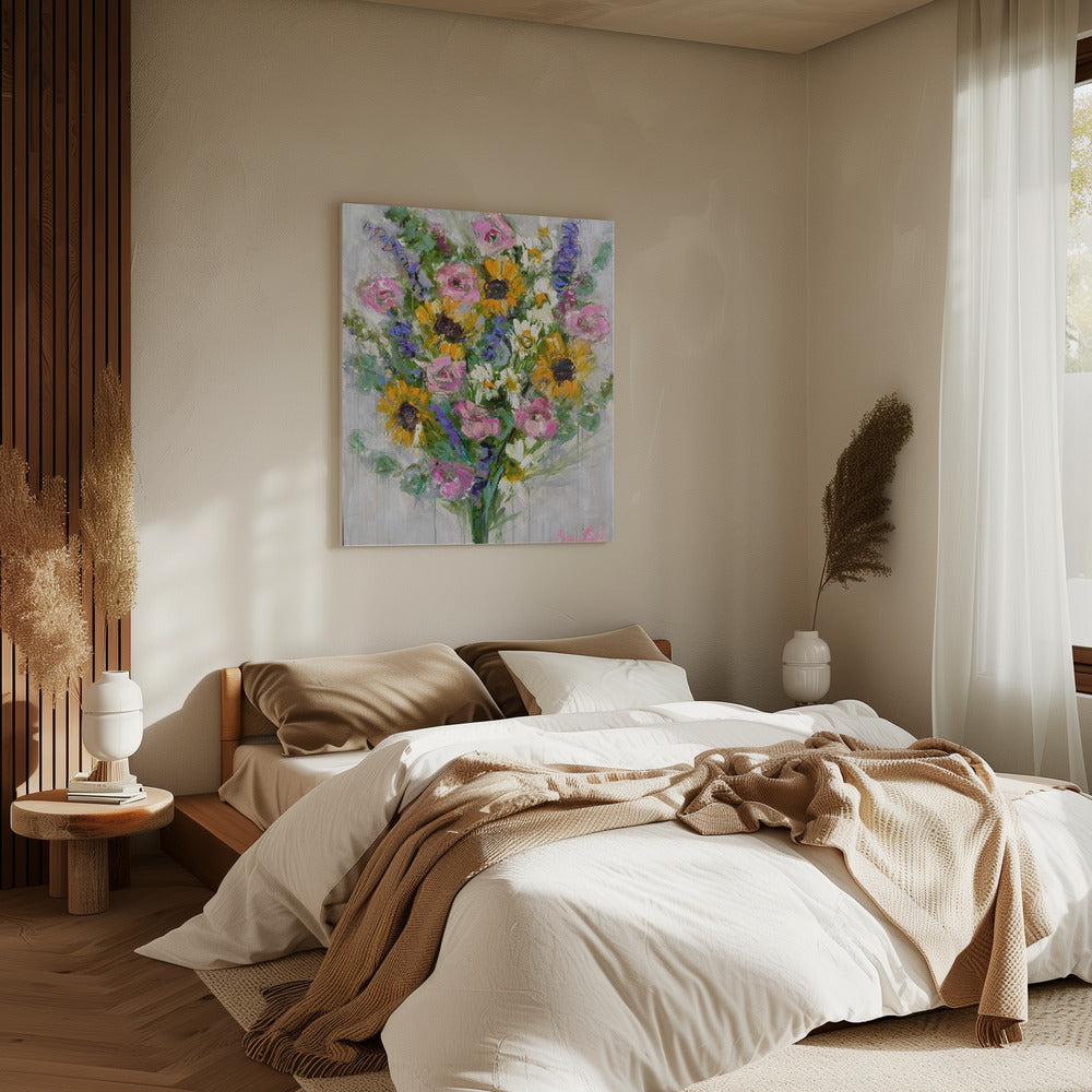 Vibrant Sunflowers Bouquet | Canvas