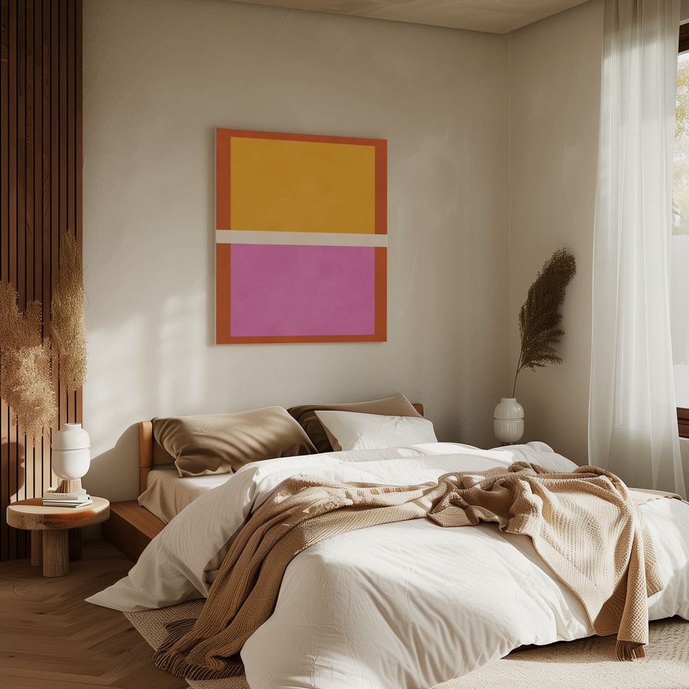 Fettgedruckte geometrische Blöcke | Leinwand