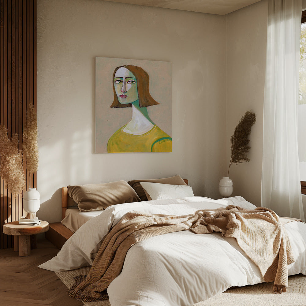 Brunette Lady with the Look | Canvas
