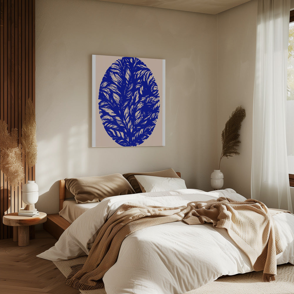 Indigo Bloom Orb | Leinwand