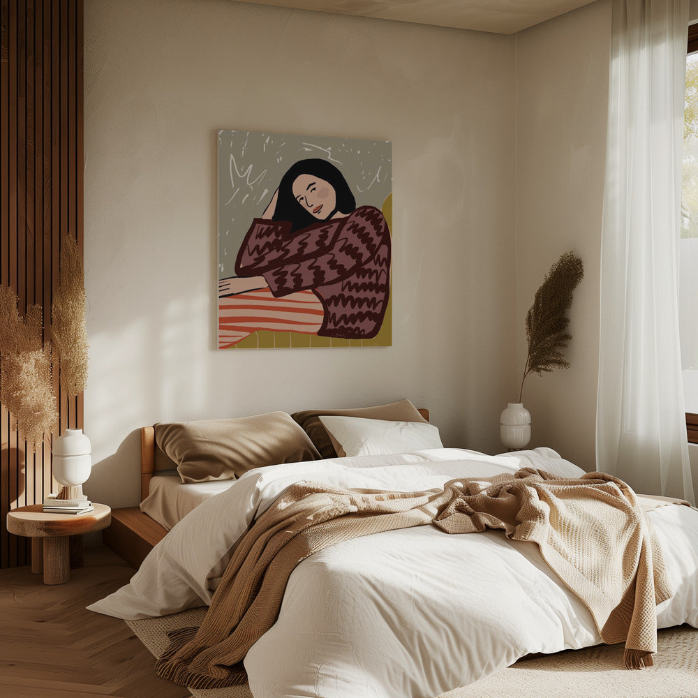 Lady SITTING | Canvas
