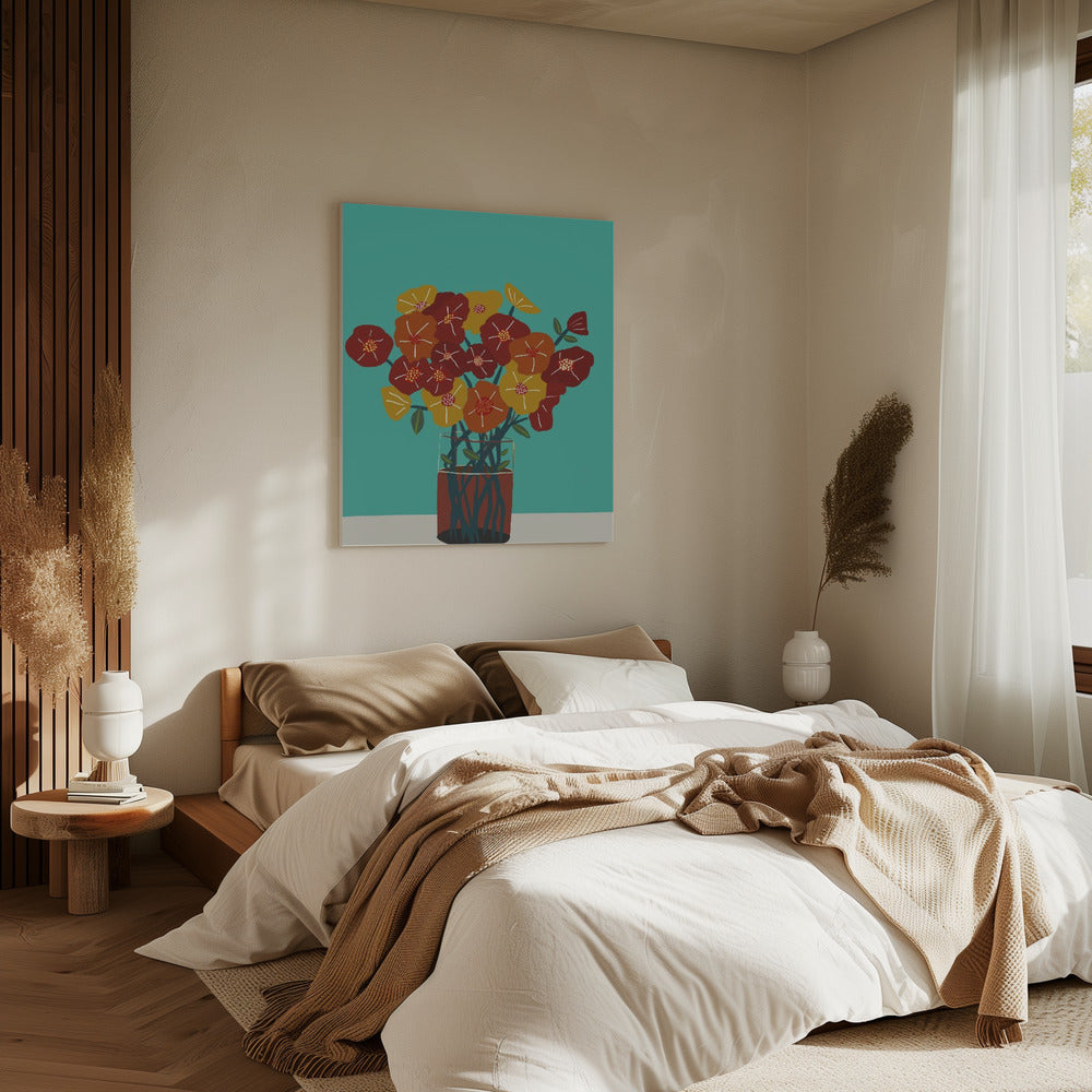 Blumen in der Vase | Leinwand
