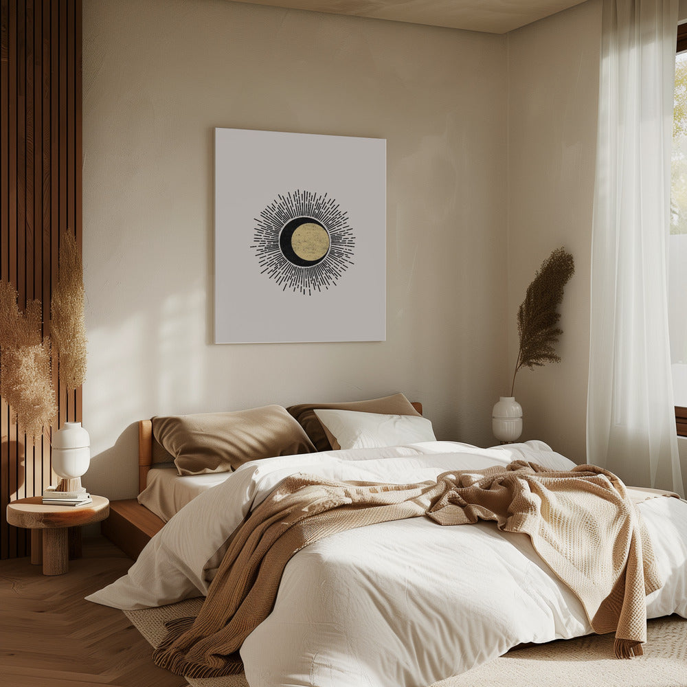 Minimalistische Sonne | Leinwand