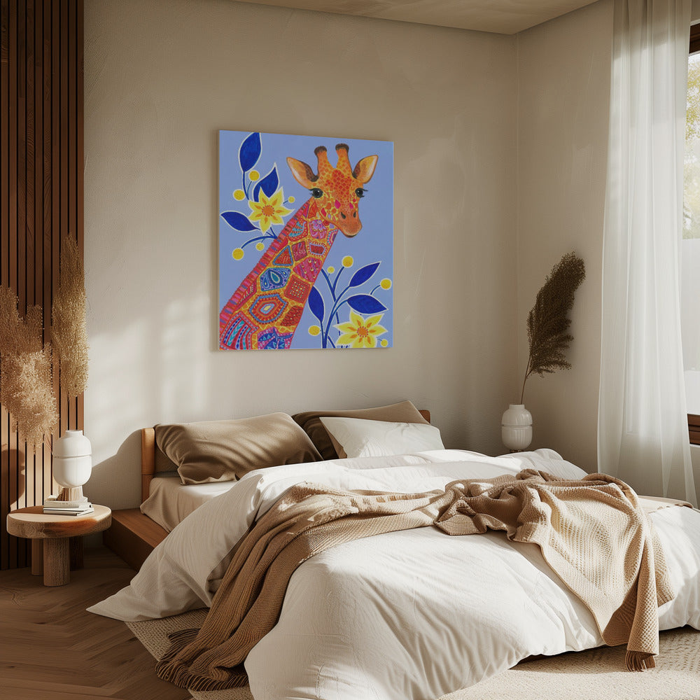 Gemusterte Giraffe | Leinwand