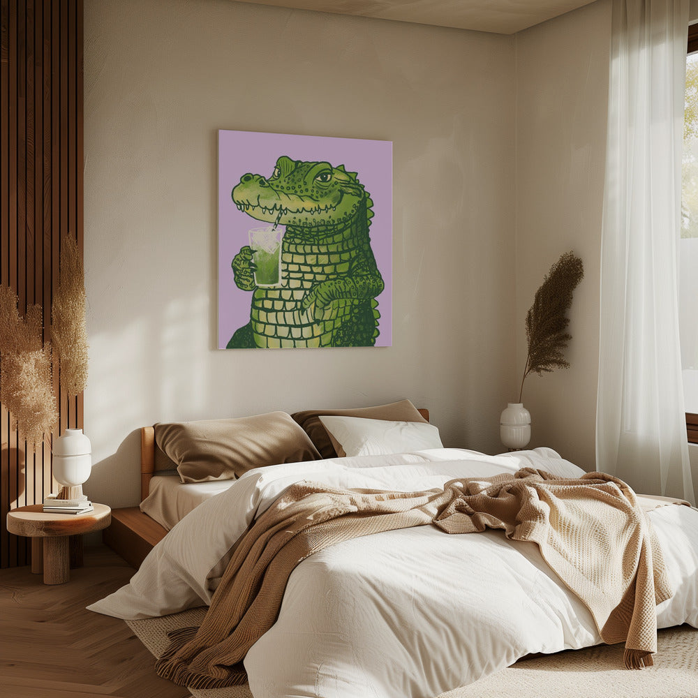 Matcha crocodile | Canvas
