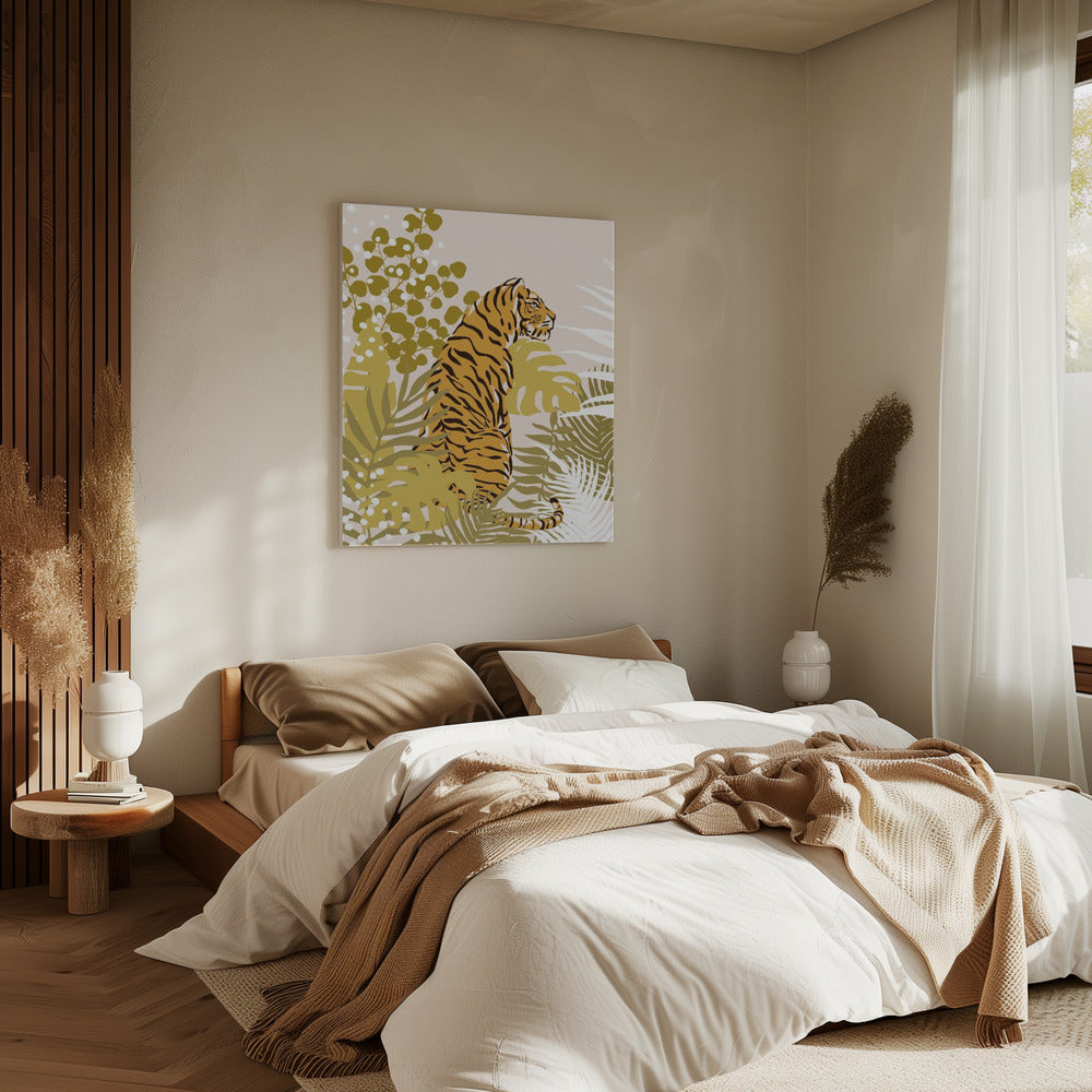 Tiger von Cats and Dotz, 76,2 x 107,7 cm, Leinwand