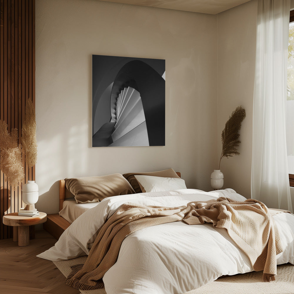Gerade und geschwungene Linien | Leinwand