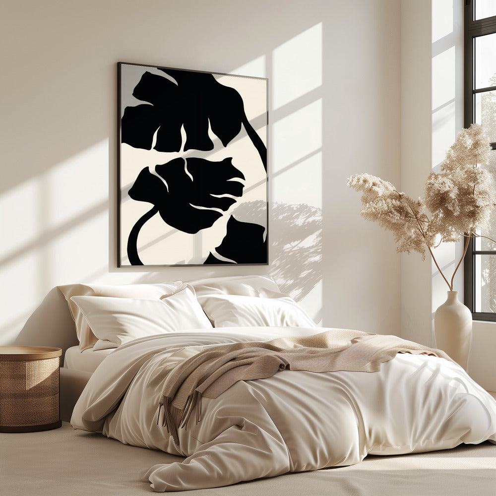 Monstera Schwarz | Poster