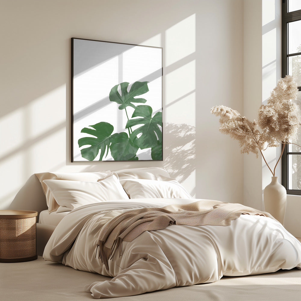 Monstera Aqua 04 | Poster