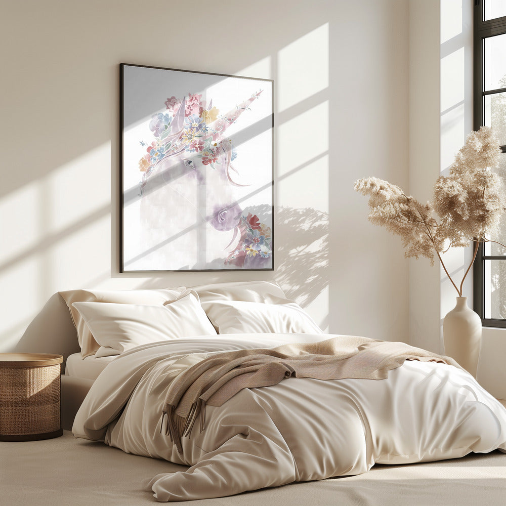 Unicorn Floral | Poster