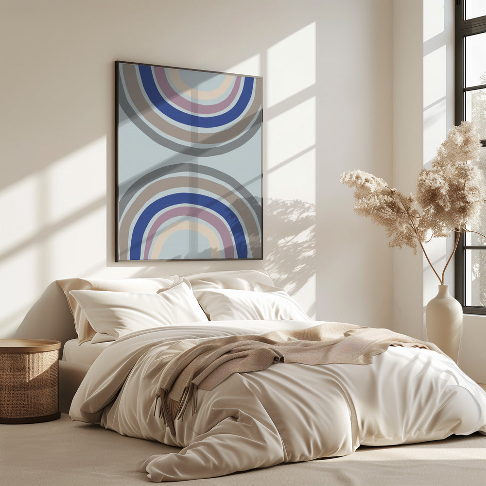 Double Rainbow Blue | Poster