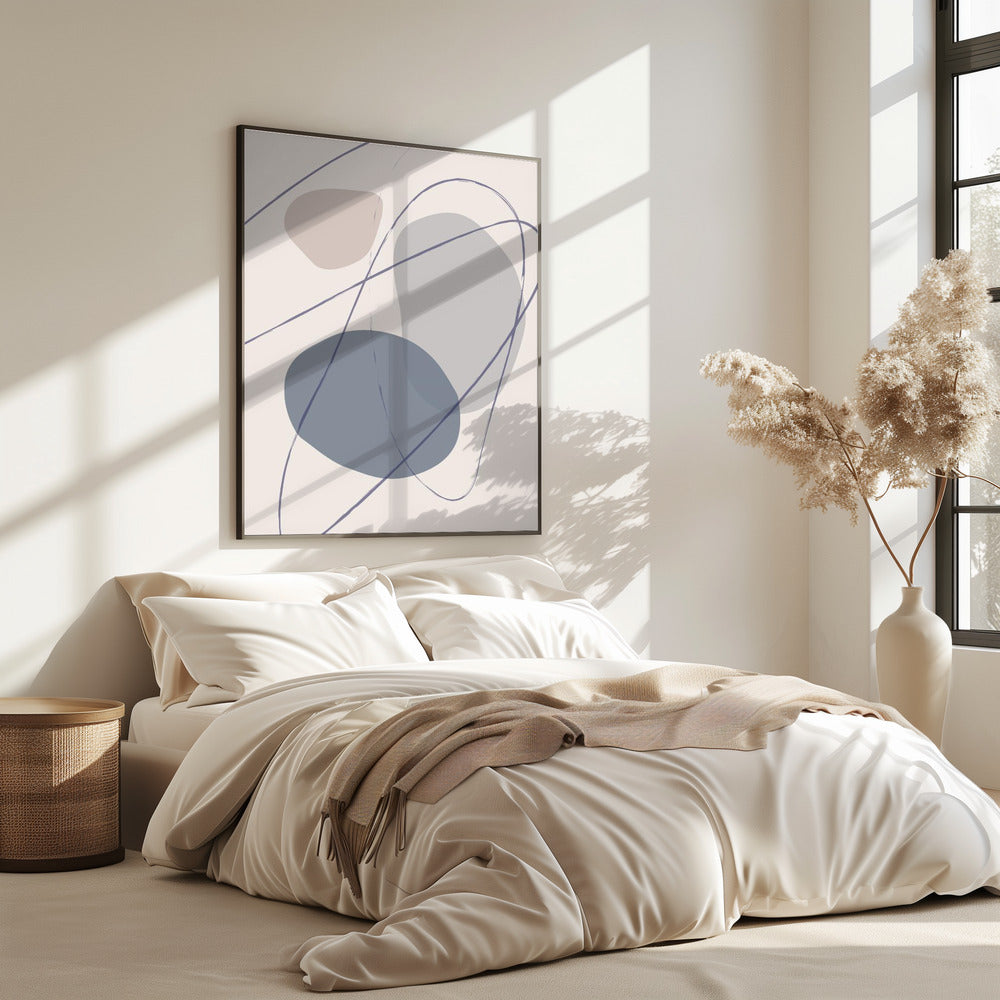 New Shapes Blue No 2 | Poster