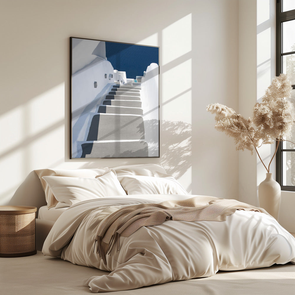Schritte zum Pool und Meer | Poster