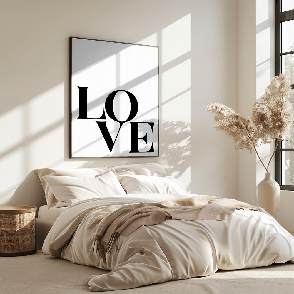 Mutige Liebestypografie | Poster