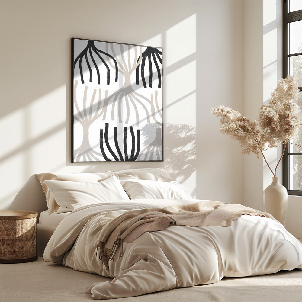 Monochrome Wurzeln | Poster