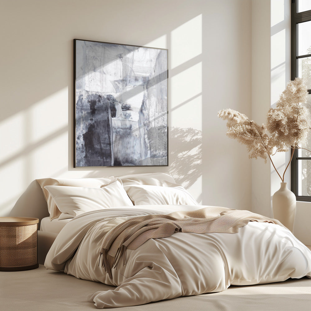 Monochrome Brushstrokes | Poster