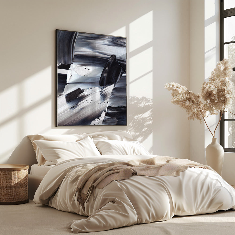 Monochrome Wellen | Poster