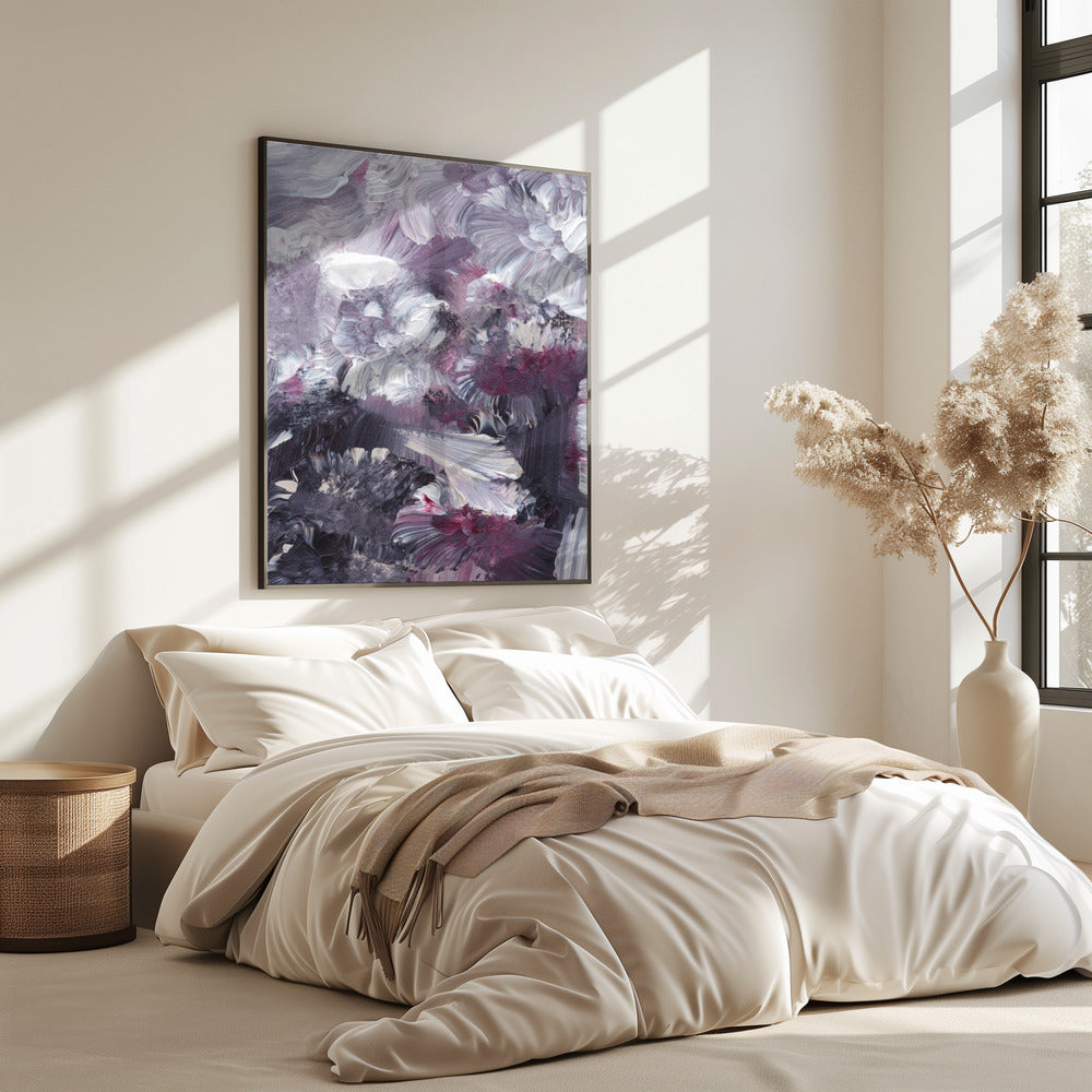 Florale expressionistische Pinselstriche | Poster