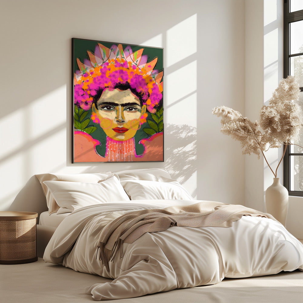 Lebendige Blumenkrone | Poster