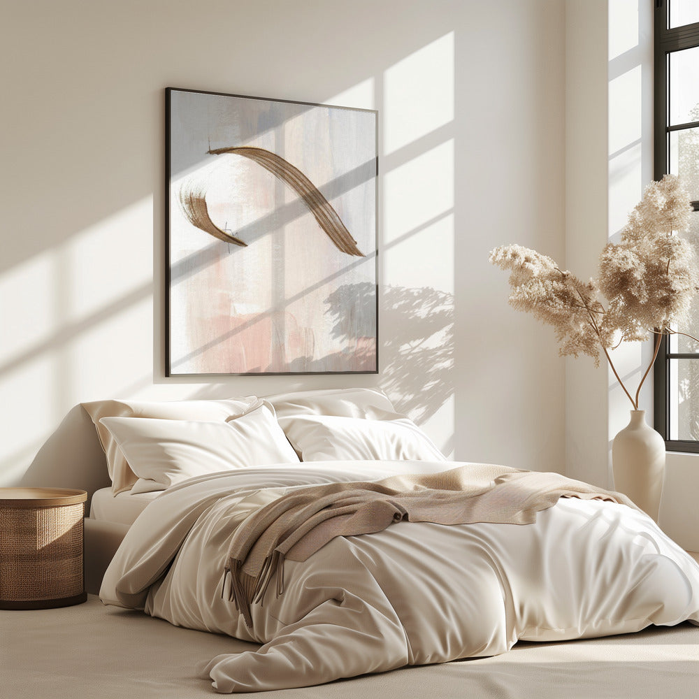 Elegant Brushstrokes in Earthy Tones | Poster