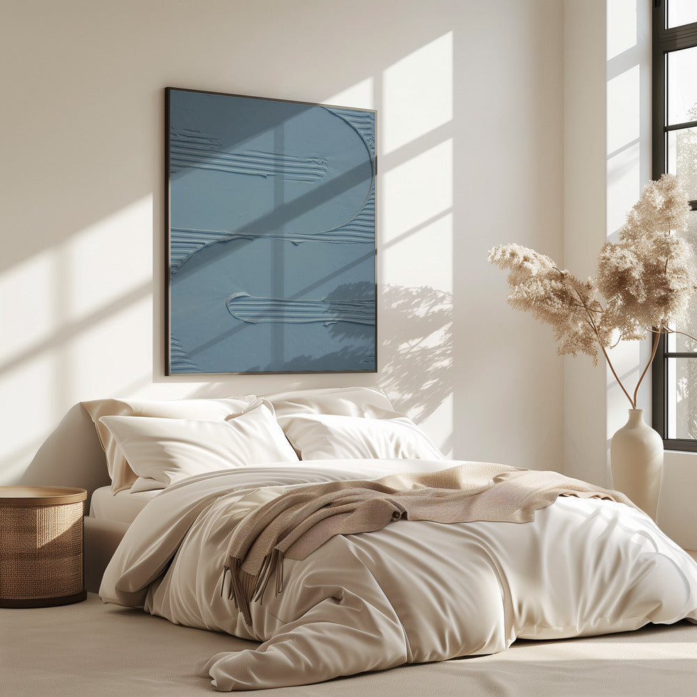 Schlammtextur 12 Blau | Poster