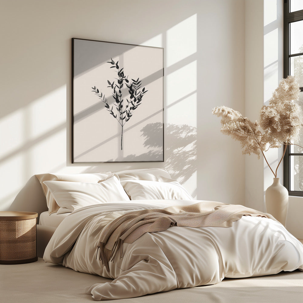 Tintenfarbenes Botanisches Poster