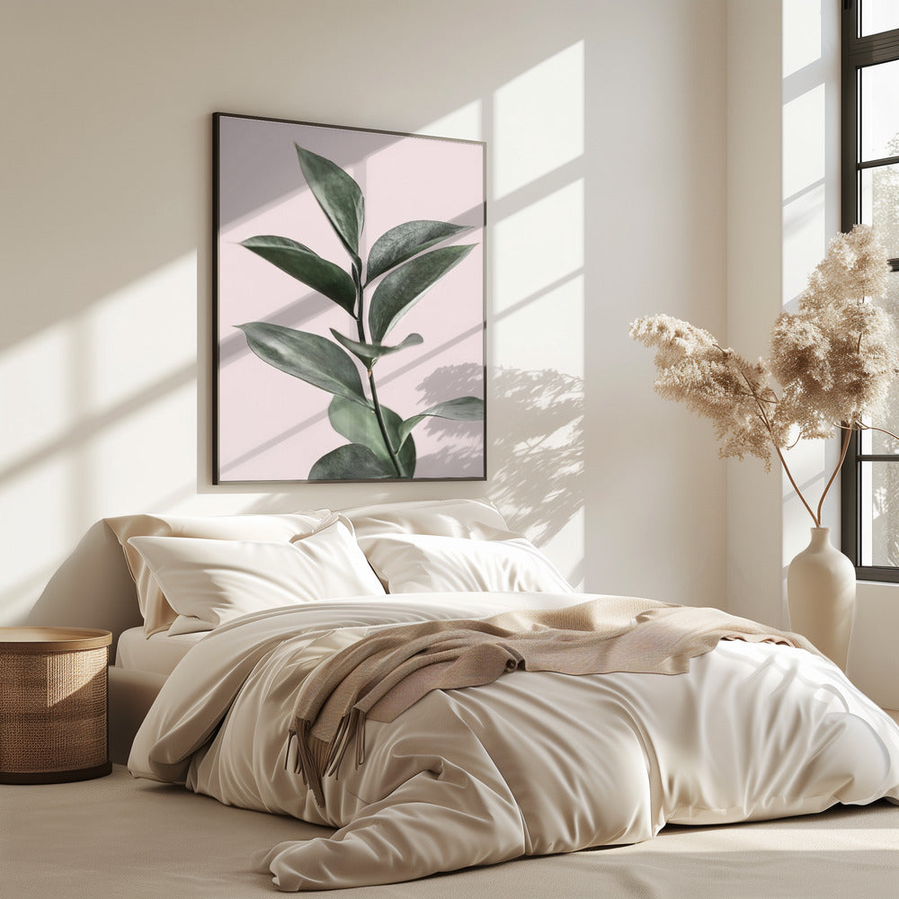 Foliage on Pink | Poster