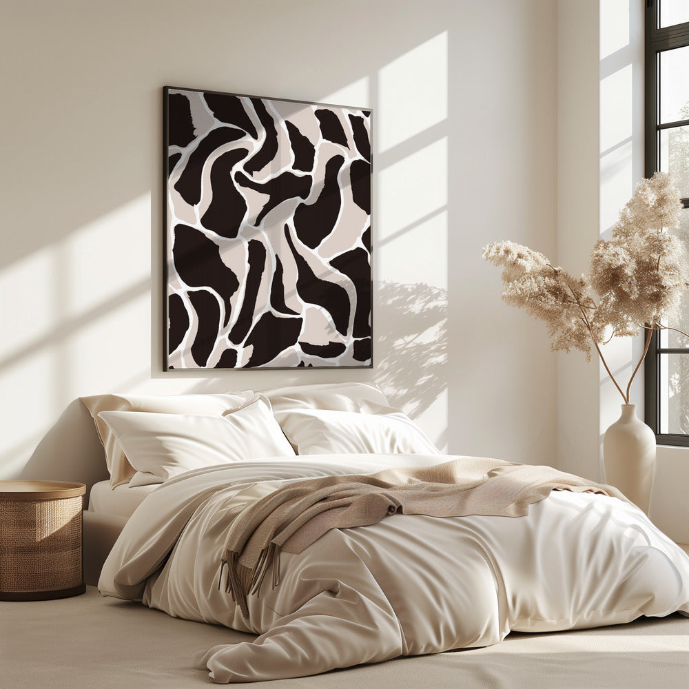 Monochrome Wellen | Poster