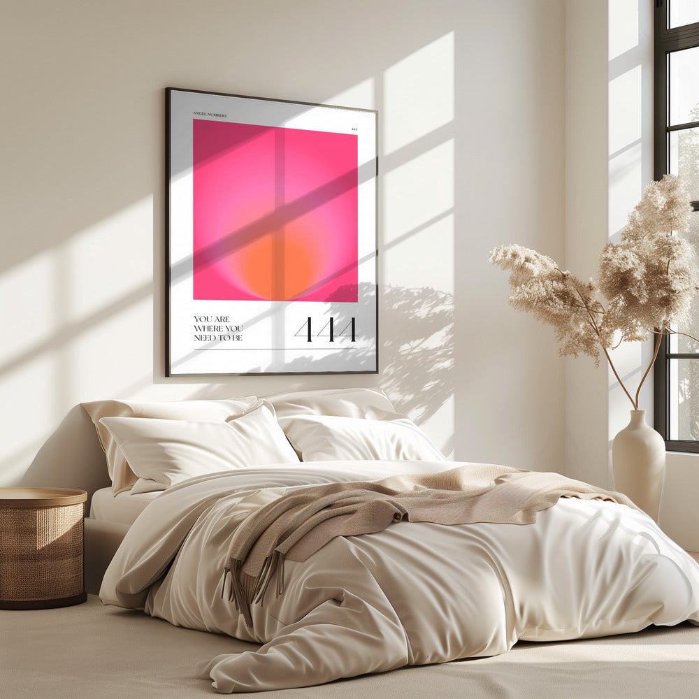 Farbverlauf mit Rosa- und Orangetönen | Poster