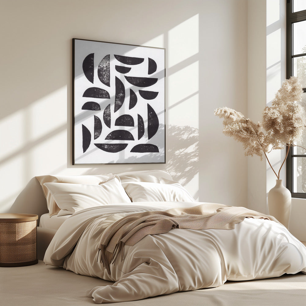 Linocut Abstract #7 | Poster