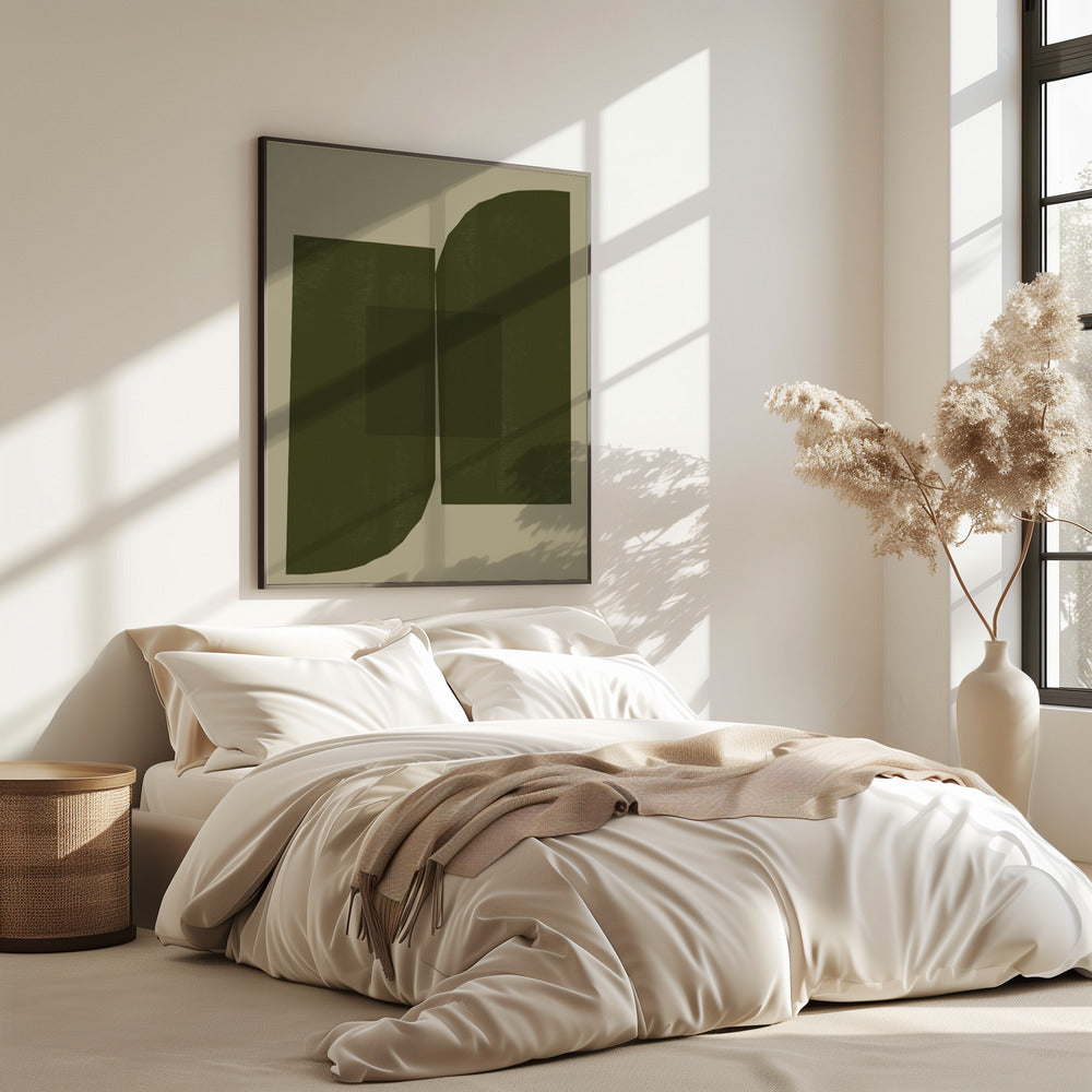Dunkle geometrische Formen | Poster
