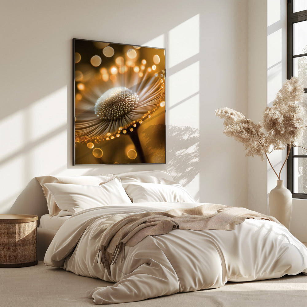 Goldener Blütenblatttraum | Poster