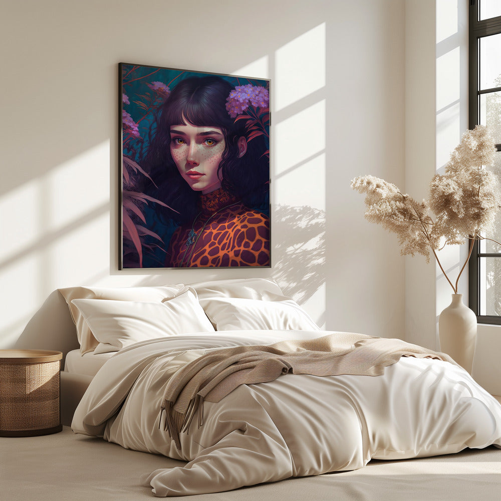 Mystischer Blütenblick | Poster
