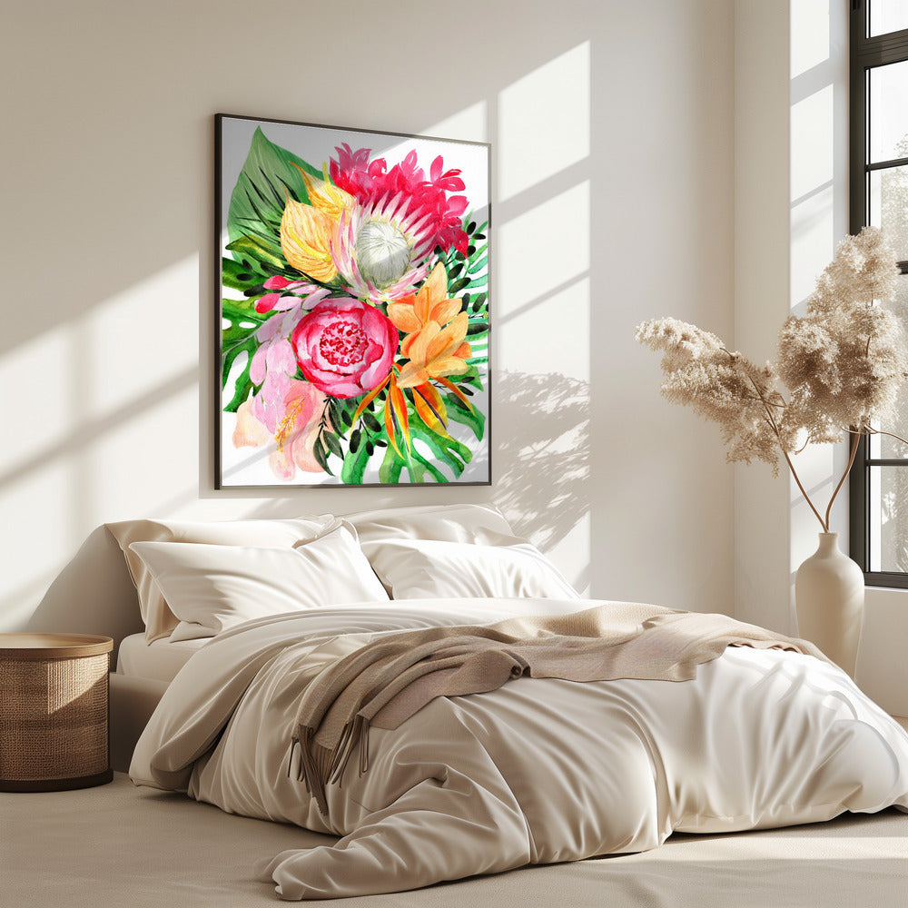 Celia tropical bouquet | Poster