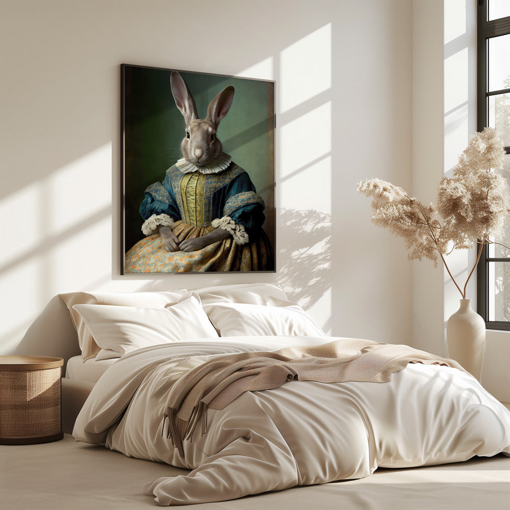 Königliches Hasenporträt | Poster