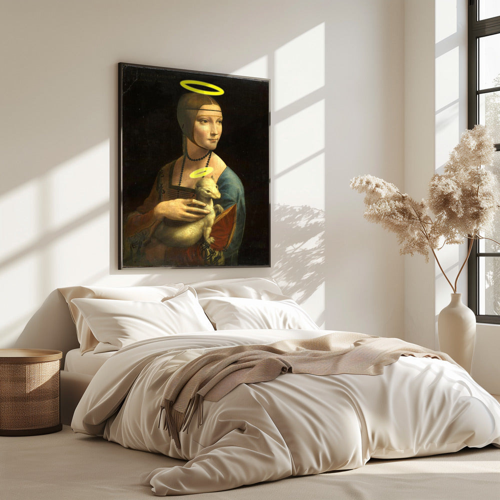 Dame mit Heiligenschein | Poster