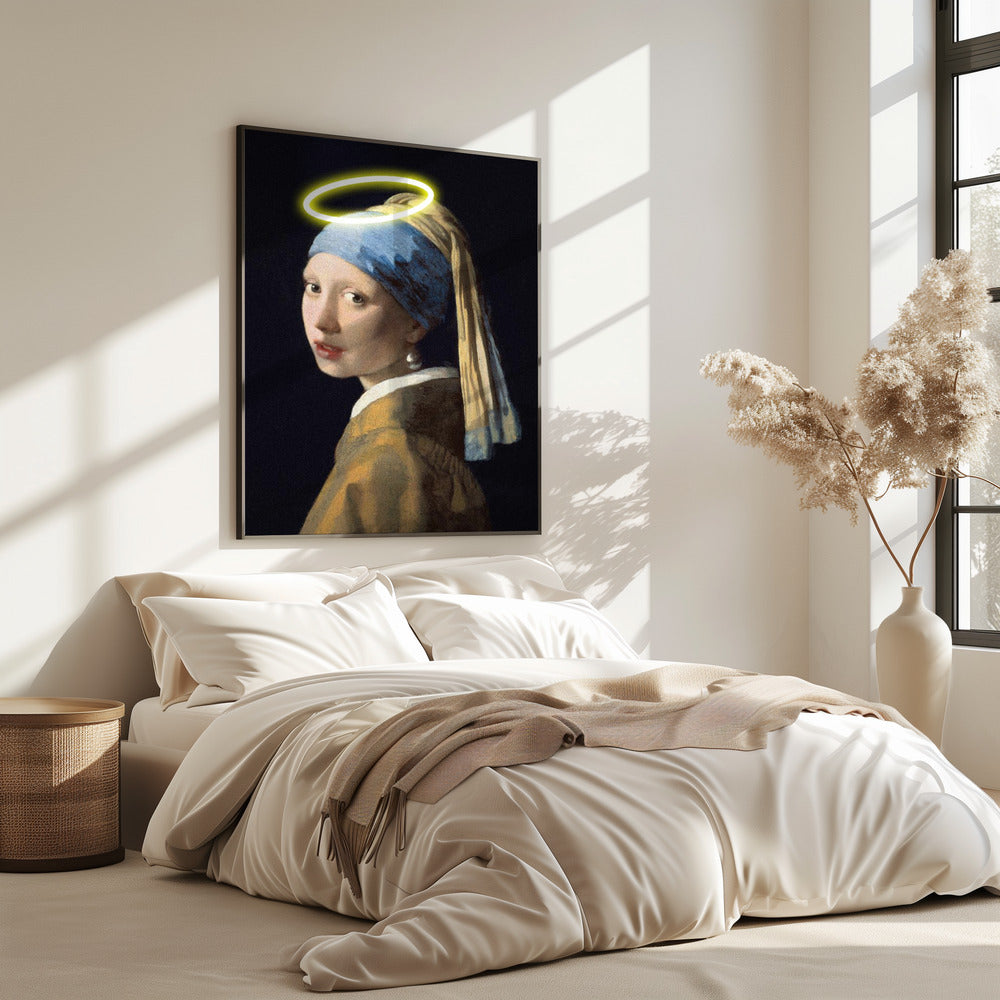 Mädchen mit Heiligenschein | Poster