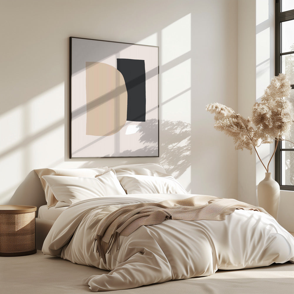 Geometrische Formen in neutralen Tönen | Poster