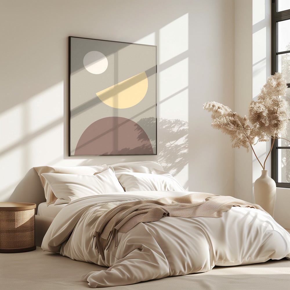 Arches Yellow and Gray | Poster