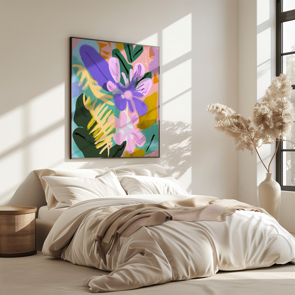 Florales, skurriles Poster
