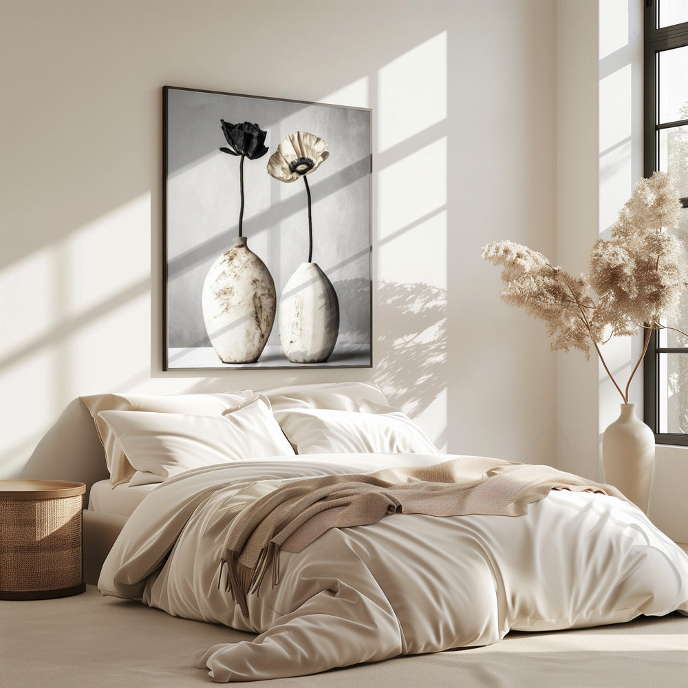 Kontrastierende Blüten | Poster