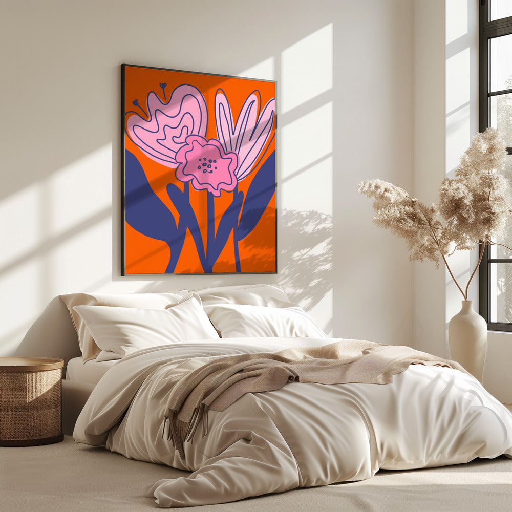 Kräftige florale Eleganz | Poster