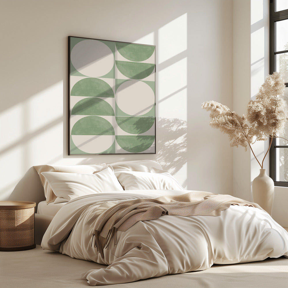 Geometrie in Grün | Poster