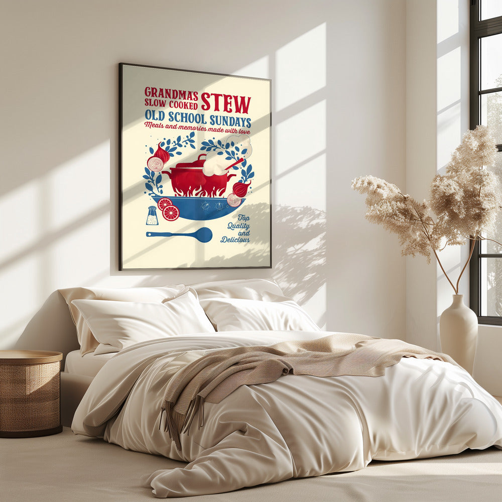 Omas Eintopfküchendruck | Poster