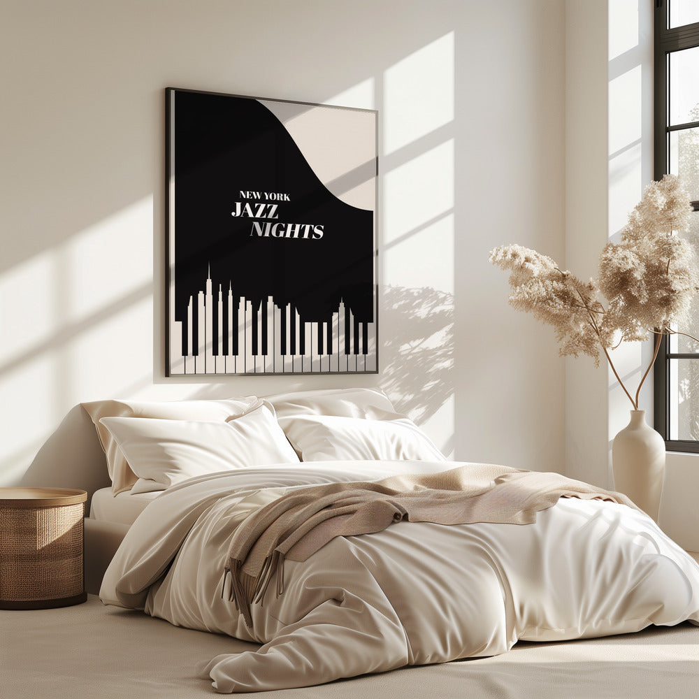 Jazz Nights NYC Schwarz | Poster