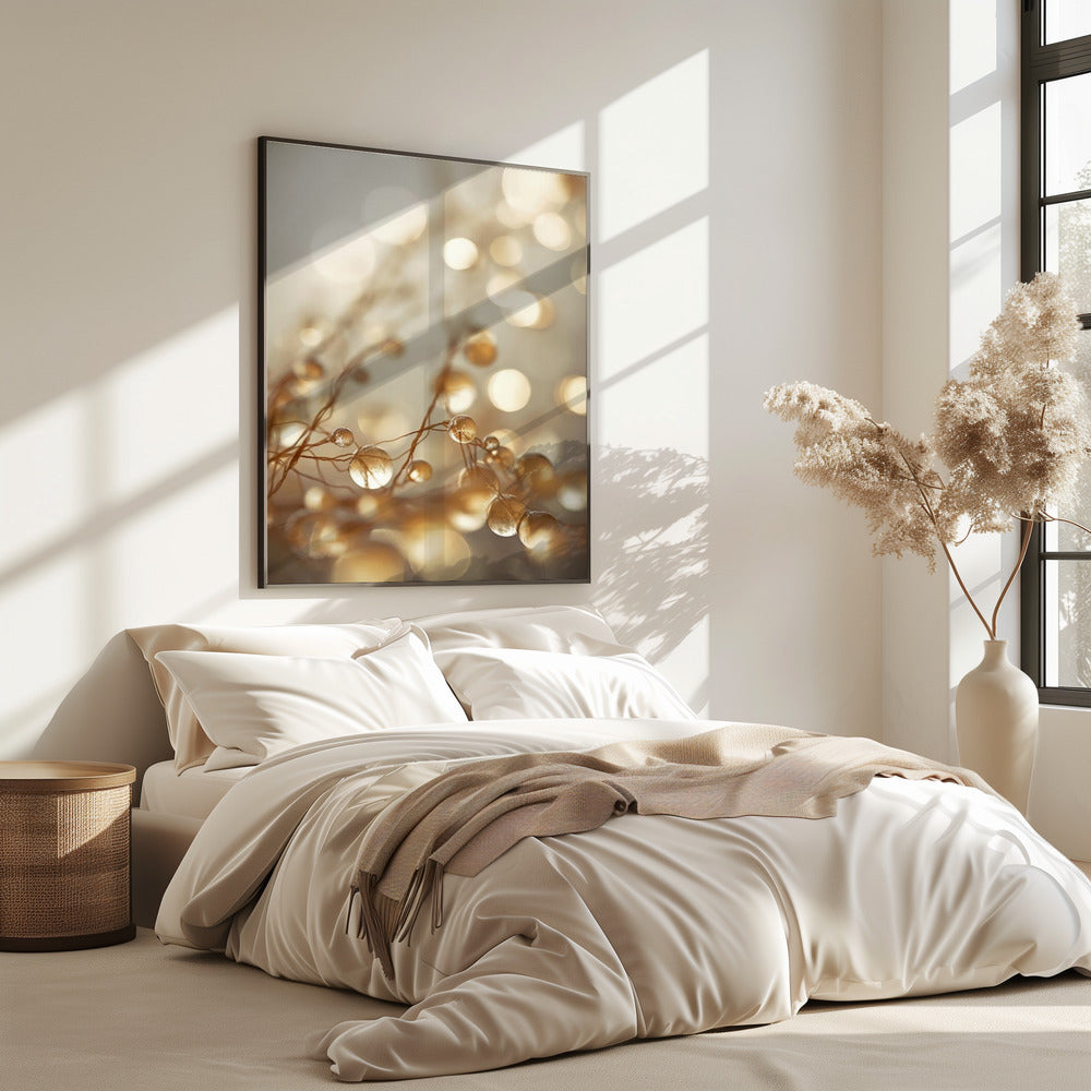 Golden Glow Drops | Poster