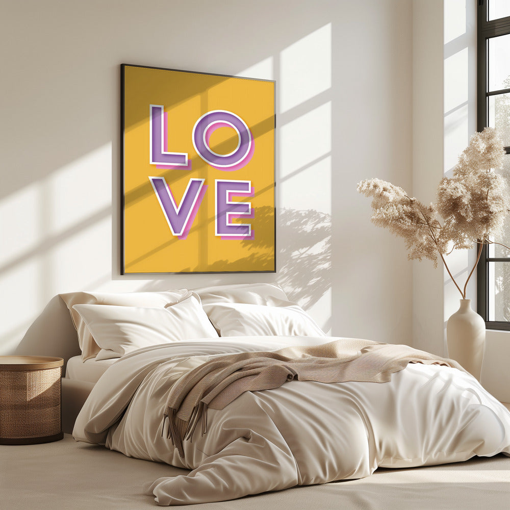 Mutige Liebestypografie | Poster