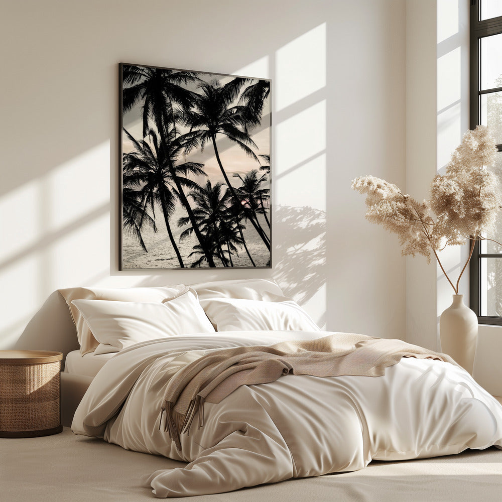 Silhouetten bei Sonnenuntergang | Poster