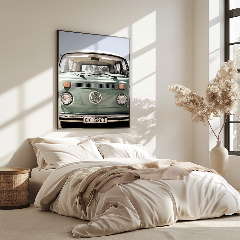 Klassisches Design in sanften Grüntönen Autos | Poster